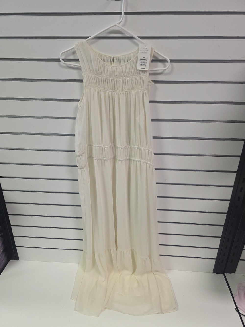 a new day Womans Cream Maxi Dress